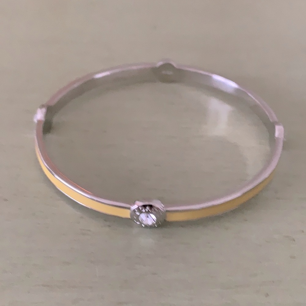 Coach yellow bangle bracelet